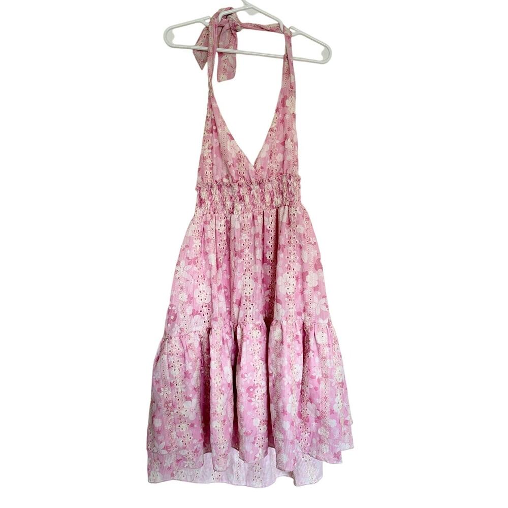 Flowers by Zoe FBZ Floral Halter Dress